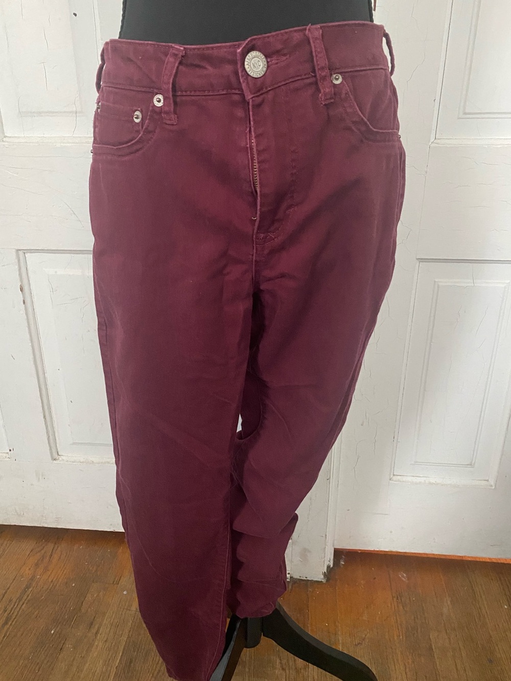 Aeropostale Burgundy High-Waisted Jeggings